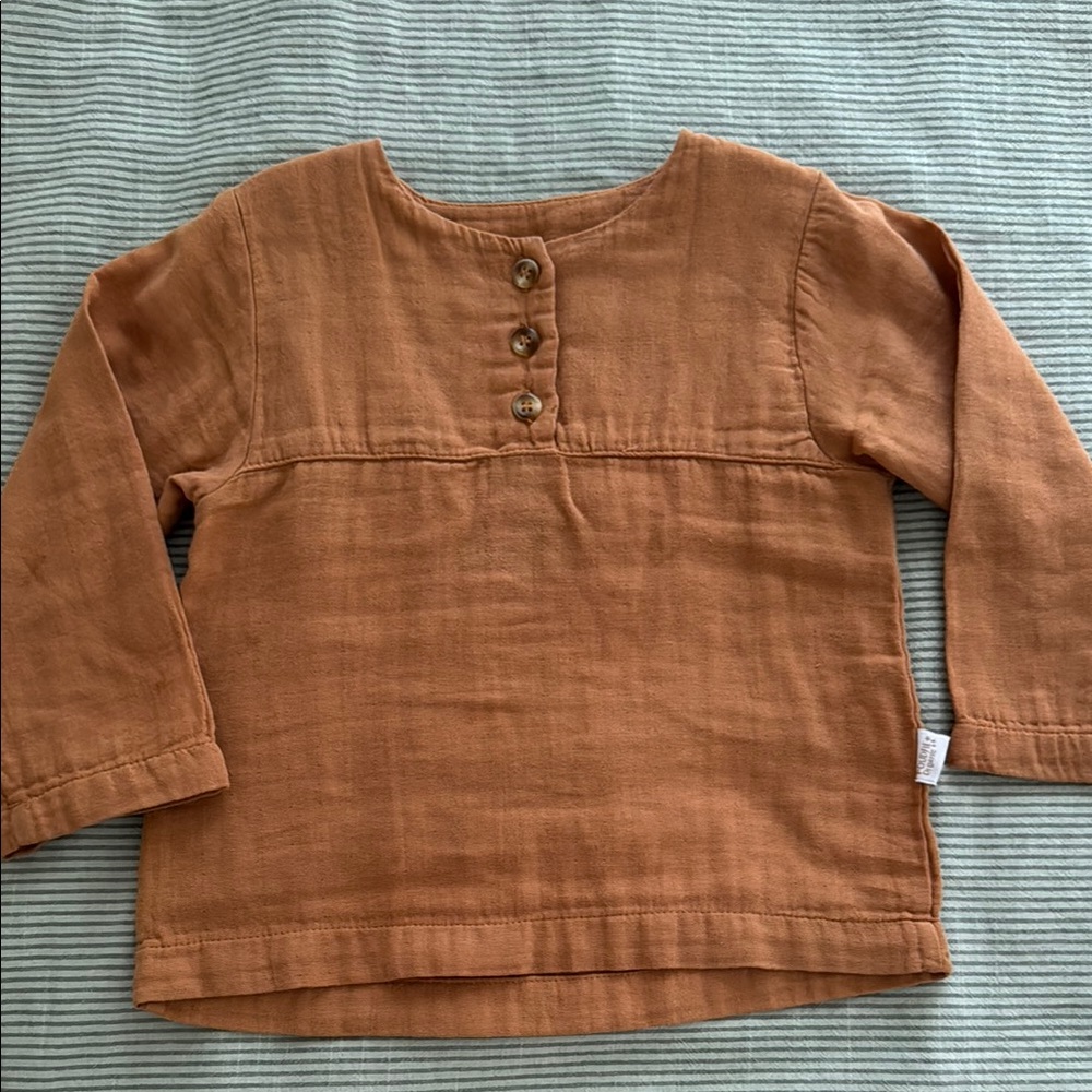 Babies mustard Long Sleeve blouse